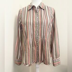 Gorgeous cino pintuck button down cotton shirt!